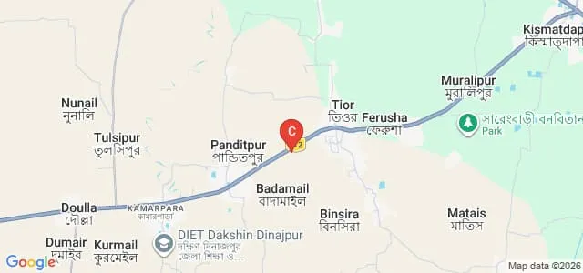Hilli Government Polytechnic, Balurghat Map