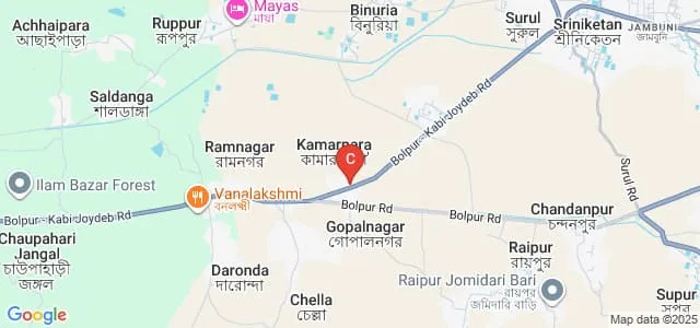 Bengal Law College, Santiniketan Map