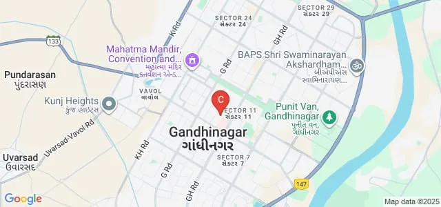Chanchalben Mafatlal Patel College of Nursing, Gandhinagar Map