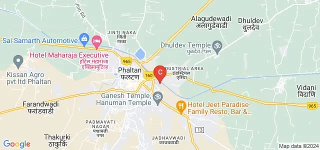 Namdevrao Suryawanshi Bedke College, Phaltan Map