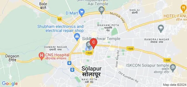 Shree Siddheshwar Physiotherapy and Rehabilitation Centre, Solapur Map