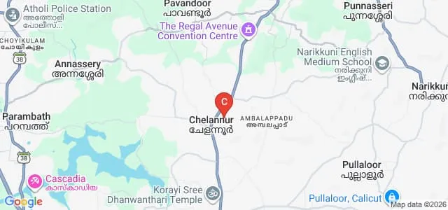 Sree Narayana Guru College, Chelannur Map