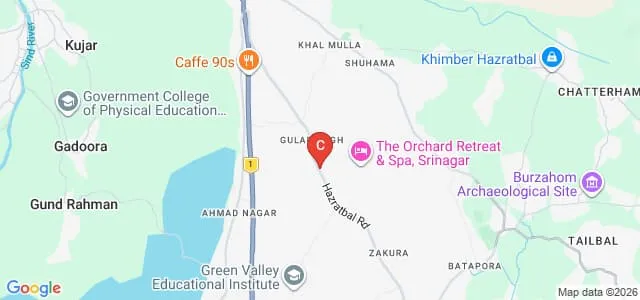 Kidney College of Nursing, Srinagar Map