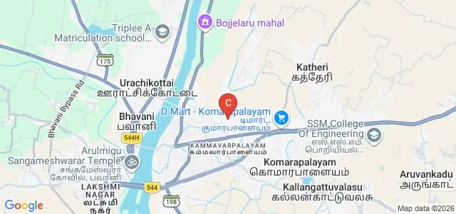 Government College of Education, Komarapalayam Map