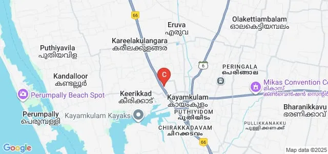 Milad E Sherif Memorial College, Kayamkulam Map