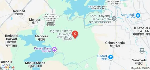 JLU School of Hospitality and Tourism, Bhopal Map