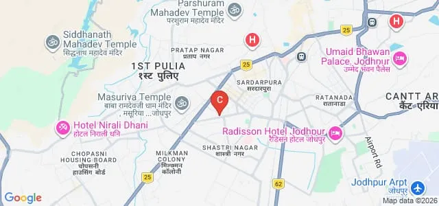 Dr Sampurnanand Medical College, Jodhpur Map
