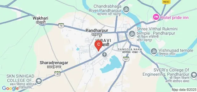 Shri Pandurang Shikshan Prasarak Mandal Sanchalit Uma Mahavidyalaya, Pandharpur Map