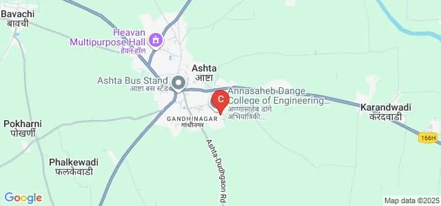Annasaheb Dange College of B Pharmacy, Sangli Map