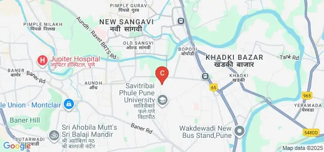 National Centre for Radio Astrophysics, Pune Map