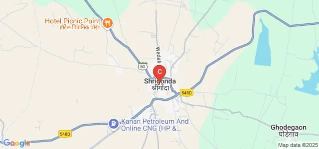Sunrise College of Arts, Commerce and Science, Shrigonda Map