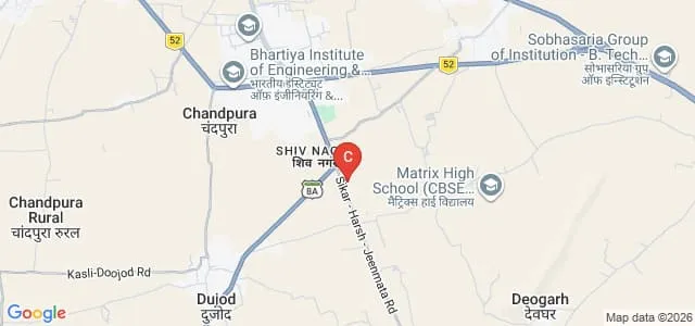 Aakashdeep Teacher Training College, Sikar Map