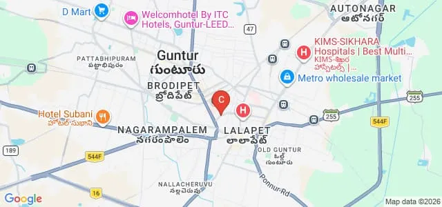 Government College for Women, Guntur Map