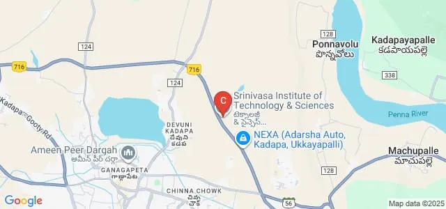 Srinivasa Institute of Technology and Science, Kadapa Map