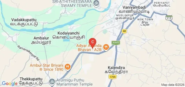 Seventh Day Adventist Reform Movement College of Education, Vellore Map