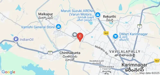 University College of Engineering, Satavahana University, Karimnagar Map
