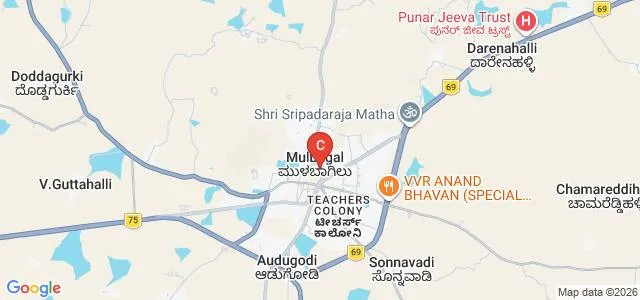 AECS Ramapriya College of Education, Mulbagal Map