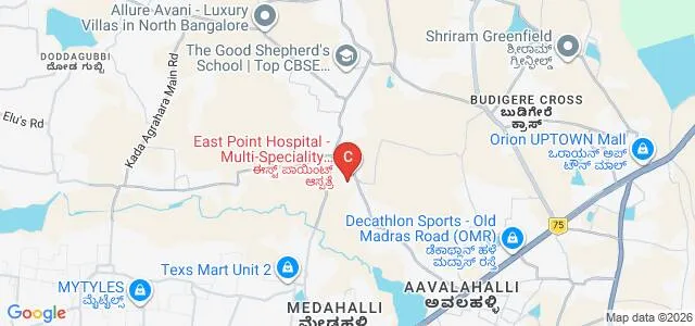 East Point College of Medical Sciences and Research Centre, Bangalore Map