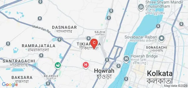 Narsinha Dutt College, Howarh Map