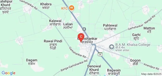 DAV College for Girls, Garhshankar Map