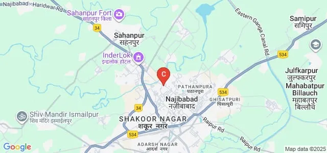 Rama Jain Kanya Mahavidyalaya, Najibabad Map