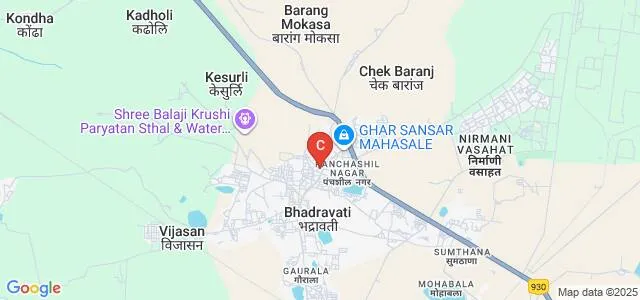 Nilkanthrao Shinde Science and Arts College, Chandrapur Map
