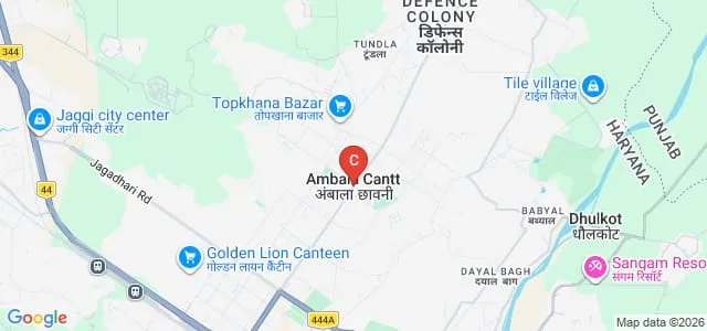 SD Institute of Education for Girls, Ambala Map