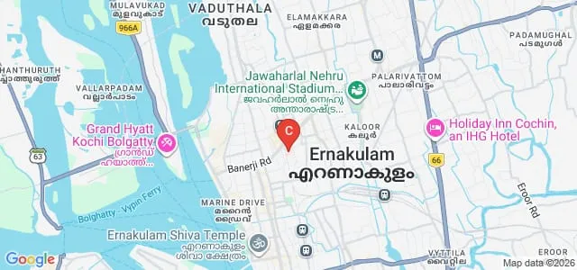 Lisie College of Nursing, Ernakulam Map
