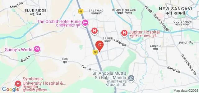 RMD Sinhgad School of Management Studies, Pune Map