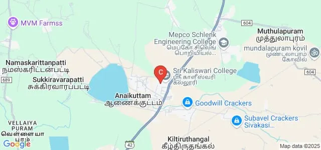 Sankaralingam Bhuvaneswari College of Pharmacy, Sivakasi Map
