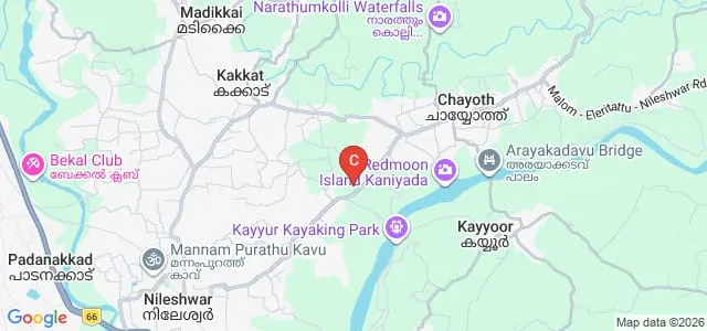Mahatma College of Education, Nileshwar Map