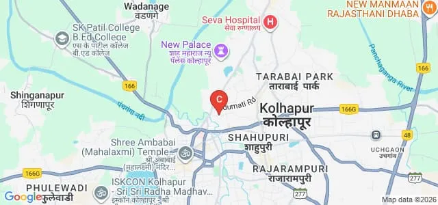 Kalaprabodhini's Institute of Design, Kolhapur Map
