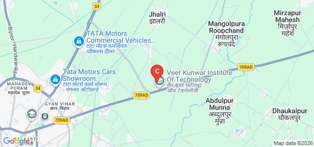 Kunwar Kali Education College, Bijnor Map