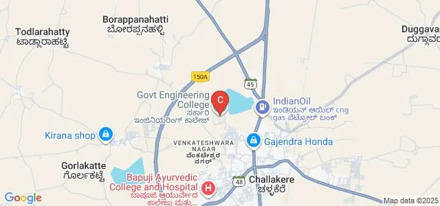 Government Engineering College, Challakere Map