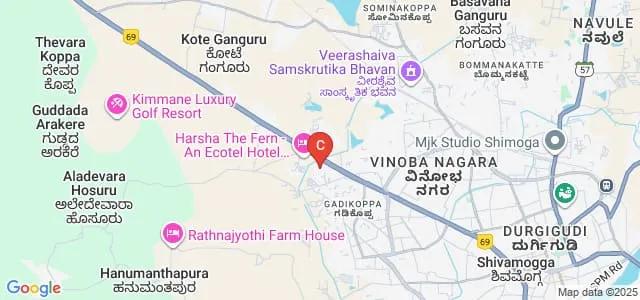 Nanjappa Institute of Physiotherapy, Shivamogga Map