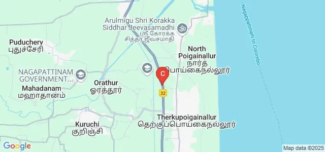 Sir Issac Newton College of Nursing, Nagapattinam Map