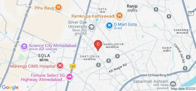 Shayona Institute of Business Management, Ahmedabad Map