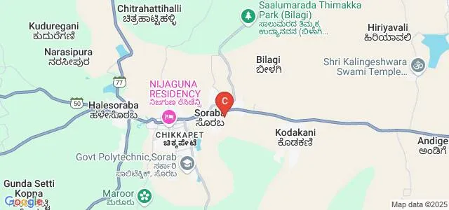 Government First Grade College, Soraba Map