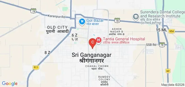 Seth GL Bihani SD College of Technical Education, Gaganpath Map