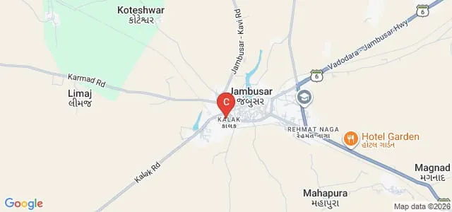 JM Shah Arts and Commerce College, Jambusar Map