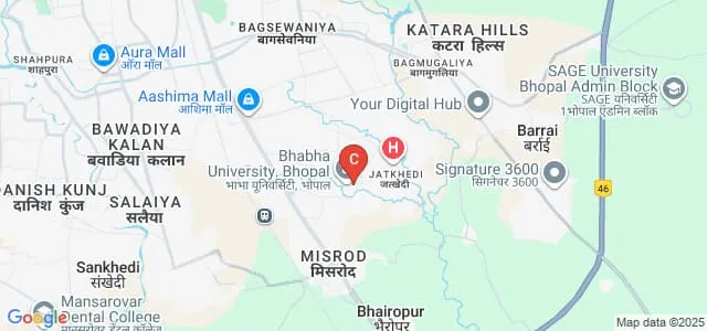 Bhabha Management Research Institute, Bhopal Map