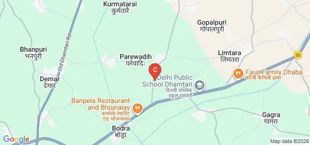 Florence College of Nursing, Dhamtari Map