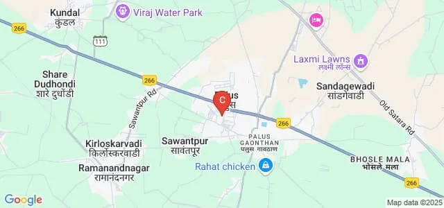 Palus Shikshan Prasarak Mandal Arts Commerce and Science College, Palus Map