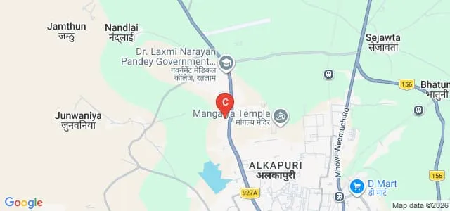 Shri Guru Harikishan College of Education, Ratlam Map