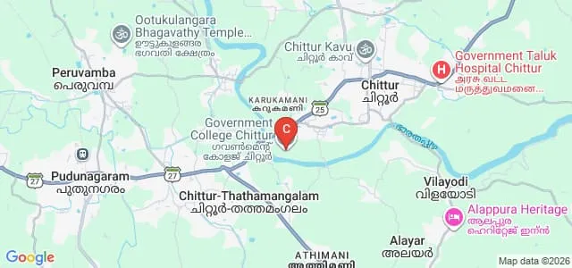 Government College, Chittur Map