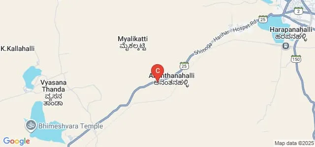 Government Polytechnic, Harapanahalli Map