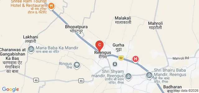Bharti Mahavidyalaya, Reengus Map