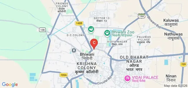Adarsh Mahila Mahavidyalaya, Bhiwani Map