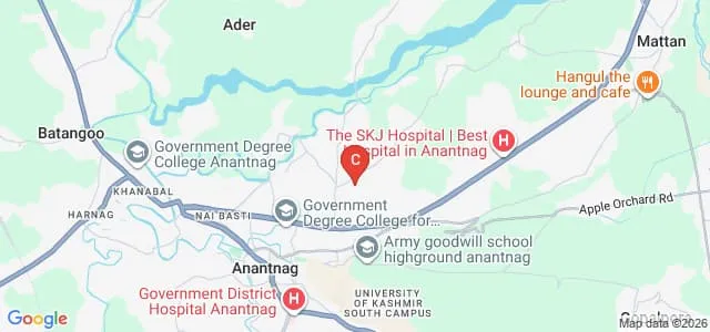 Rehmat e Aalam Institute of Education, Anantnag Map