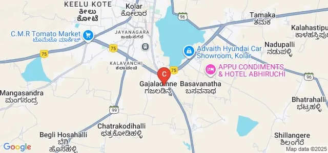 SMG Vishnu College of Nursing, Kolar Map